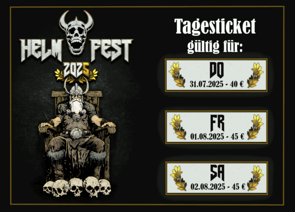 HelmFest Nr.5 - Tagesticket - Samstag 02.08.2025